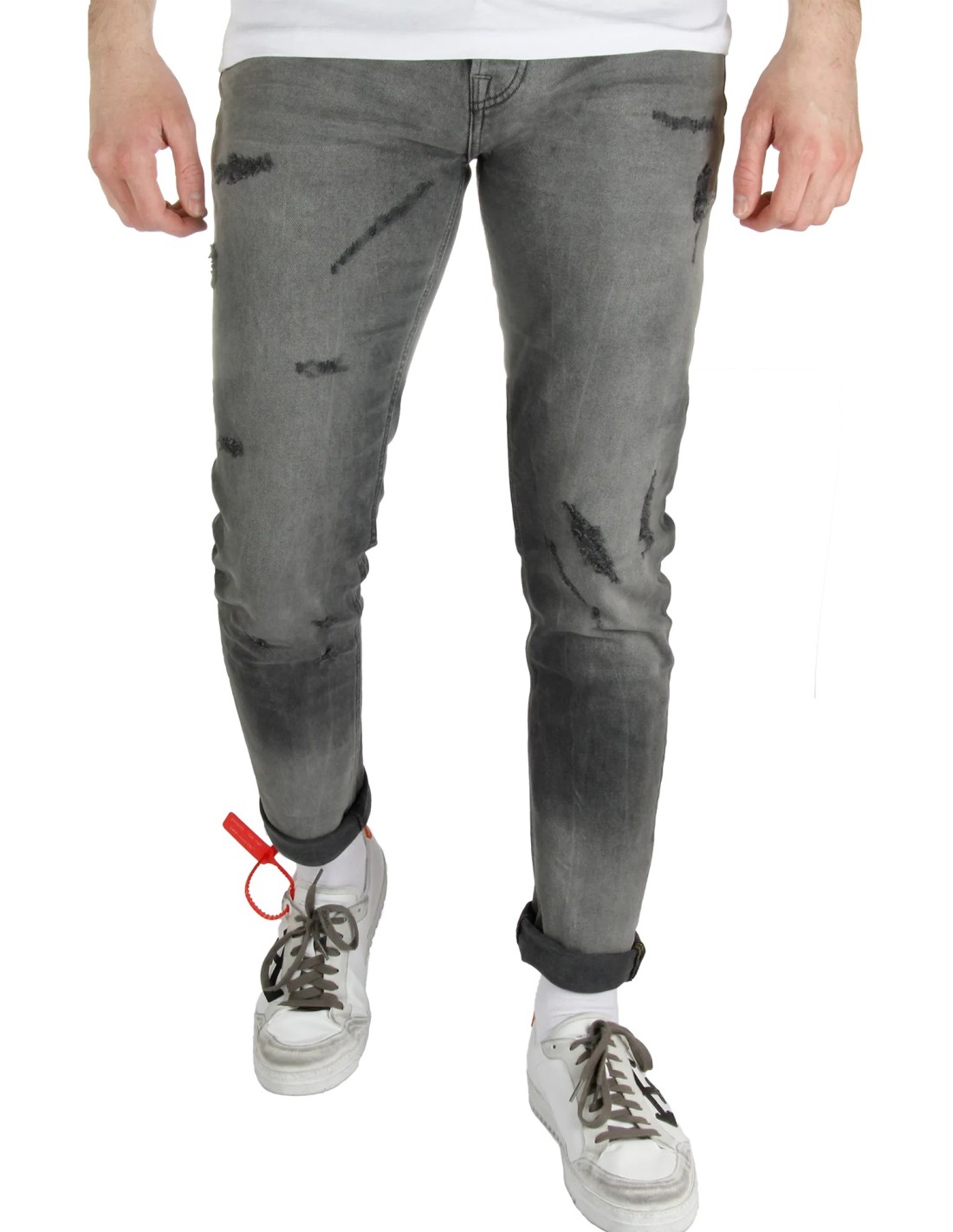 Nullus GREY ARROWS POCKET JEANS NULLUS | hypeofficial